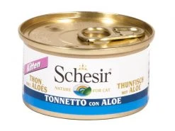 Schesir Nassfutter Kitten Thunfisch & Aloe in Gelée, 85 g