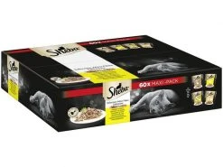 Sheba Nassfutter Selection in Sauce Geflügel Variation, 60 x 85 g