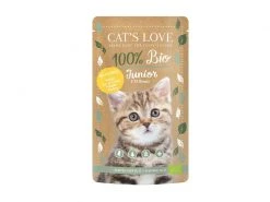 Cat's Love Nassfutter BIO Junior Geflügel, 100 g
