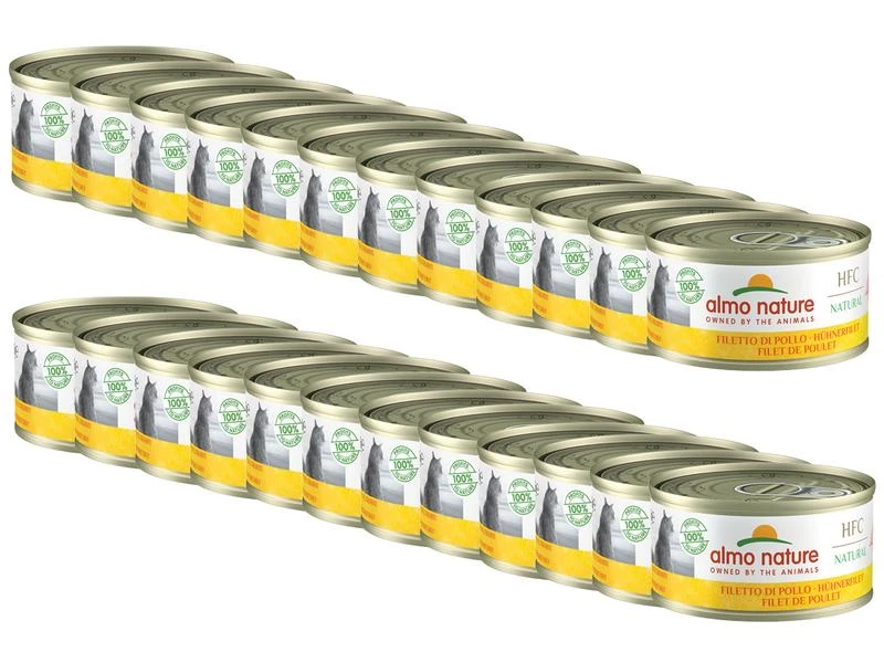 Almo Nature Nassfutter HFC Natural Hühnerfilet, 24 x 70 g 3 Almo Nature Nassfutter HFC Natural Hühnerfilet, 24 x 70 g