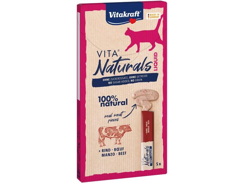 Vitakraft Katzen-Snack VitaNaturals LiquidSnack Rind, 5 Stk. 3 Vitakraft Katzen-Snack VitaNaturals LiquidSnack Rind, 5 Stk.