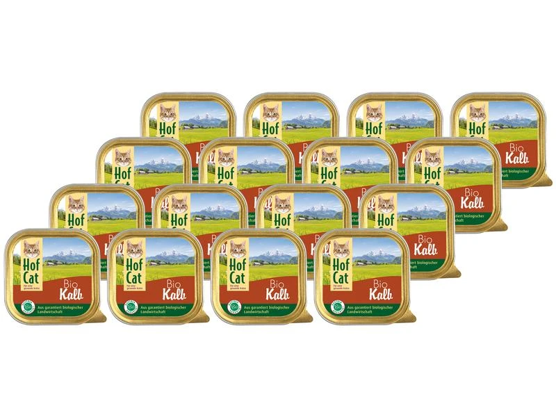 HofCat Nassfutter Kalb, 16 x 100g 3 HofCat Nassfutter Kalb, 16 x 100g