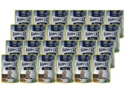 Happy Cat Nassfutter Meat in Sauce Culinary Land-Geflügel, 24 x 85 g