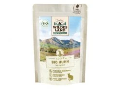 Wildes Land Nassfutter Adult BIO Huhn PUR m. Lachsöl 12 x 85 g
