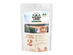 Wildes Land Nassfutter Adult BIO Huhn & Lachs 12 x 85 g