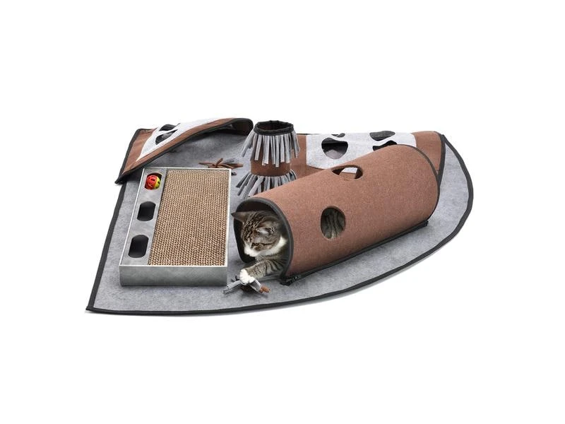 CanadianCat Katzen-Spielzeug Activity Teppich Calvin, 90 x 90 x 20 cm 3 CanadianCat Katzen-Spielzeug Activity Teppich Calvin, 90 x 90 x 20 cm