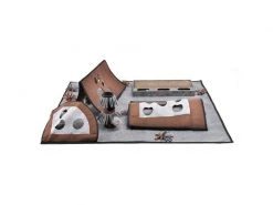 CanadianCat Katzen-Spielzeug Activity Teppich Coleen, 90 x 110 x 27.5 cm