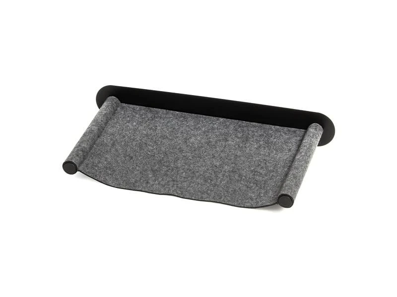 CanadianCat Katzenbett Filz-Hängematte mit Wandmontage Anthrazit 3 CanadianCat Katzenbett Filz-Hängematte mit Wandmontage Anthrazit