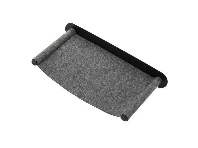 CanadianCat Katzenbett Filz-Hängematte mit Wandmontage Anthrazit 8 CanadianCat Katzenbett Filz-Hängematte mit Wandmontage Anthrazit – Bild 6