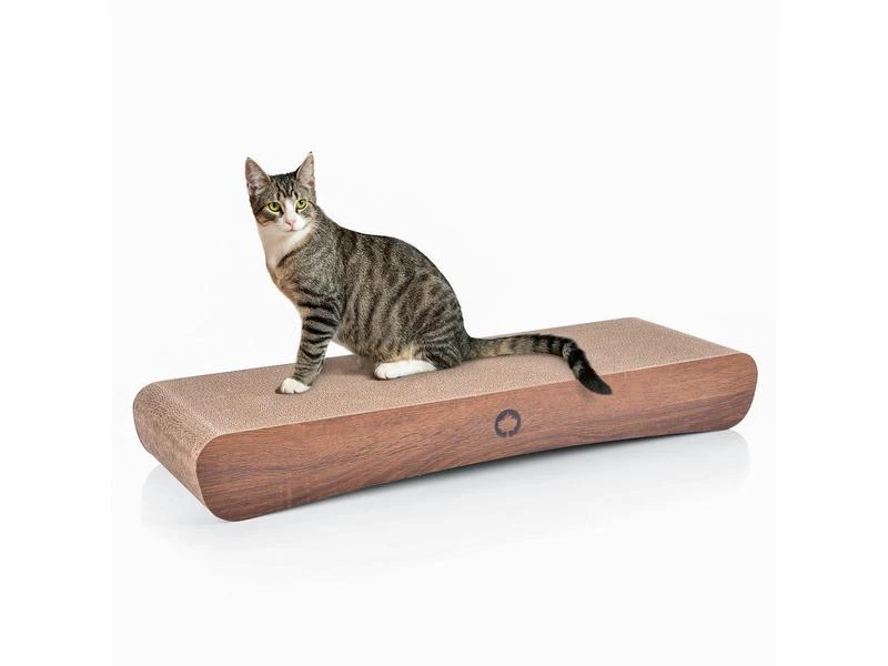 CanadianCat Kratzbrett Jumbo Wave, Walnuss 4 CanadianCat Kratzbrett Jumbo Wave, Walnuss – Bild 2