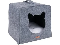 Amiplay Katzenkorb Cube Hygge, Grau