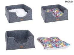 Amiplay Katzenkorb Cube Hygge, Grau -Katzenwelt Verkaufsgeschäft 222700712 xxl