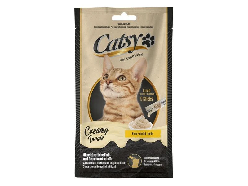 Catsy Katzen-Snack Creamy Snack Chicken, 5 x 14 g 3 Catsy Katzen-Snack Creamy Snack Chicken, 5 x 14 g