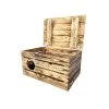 Holz Zollhaus Korbhöhle Vintage geflammt XXL, 59 x 40 x 32 cm -Katzenwelt Verkaufsgeschäft 223017192 xxl