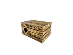 Holz Zollhaus Korbhöhle Vintage geflammt XXL, 59 x 40 x 32 cm -Katzenwelt Verkaufsgeschäft 223017204 xxl