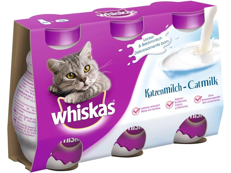 Whiskas Katzen-Snack CatMilk, 3 x 200 ml 3 Whiskas Katzen-Snack CatMilk, 3 x 200 ml