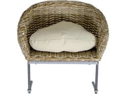 Greemotion PET Katzenkorb Rattan-Optik, Beige