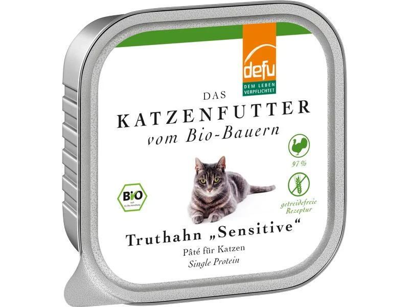 Defu Nassfutter Sensitive Pâté Bio Truthahn, 100 g 3 Defu Nassfutter Sensitive Pâté Bio Truthahn, 100 g