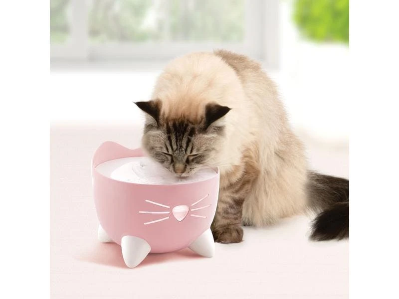 Catit Wasserautomat Pixi Fountain Rosa, 2.5 l 4 Catit Wasserautomat Pixi Fountain Rosa, 2.5 l – Bild 2