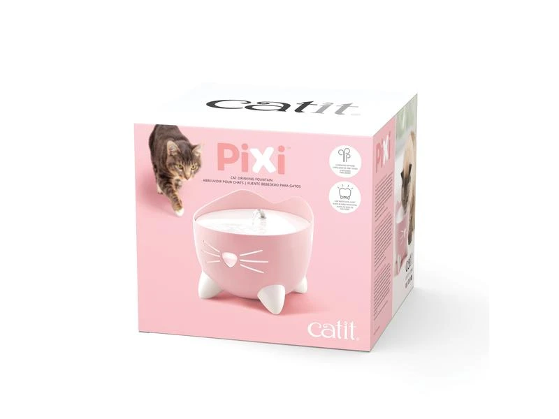 Catit Wasserautomat Pixi Fountain Rosa, 2.5 l 6 Catit Wasserautomat Pixi Fountain Rosa, 2.5 l – Bild 4