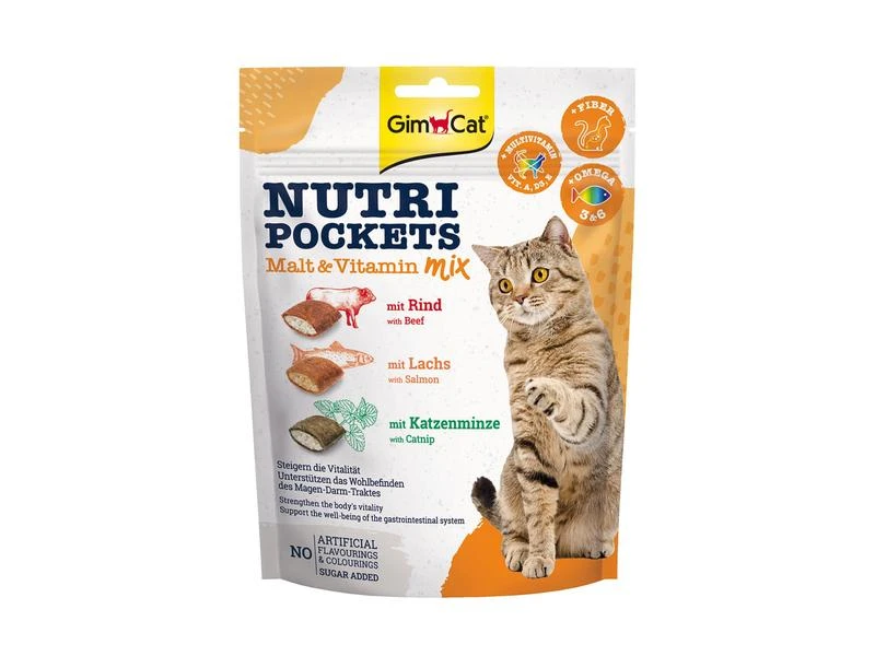 Gimpet Katzen-Snack Nutri Pockets Malt & Vitamin Mix, 150g 3 Gimpet Katzen-Snack Nutri Pockets Malt & Vitamin Mix, 150g