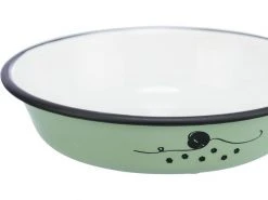 Trixie Napf Emaille/Edelstahl 0.2 l, Ø 12 cm , Grün -Katzenwelt Verkaufsgeschäft 229968211 xxl