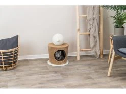 Trixie Kuschelhöhle mit Kratzball, Ø 36 x 50 cm, Taupe -Katzenwelt Verkaufsgeschäft 230124180 xxl