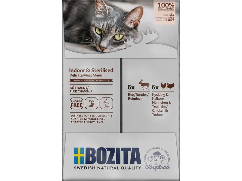 Bozita Nassfutter Pouch Häppchen in Sauce, Multibox, 12 x 85 g 5 Bozita Nassfutter Pouch Häppchen in Sauce, Multibox, 12 x 85 g – Bild 3