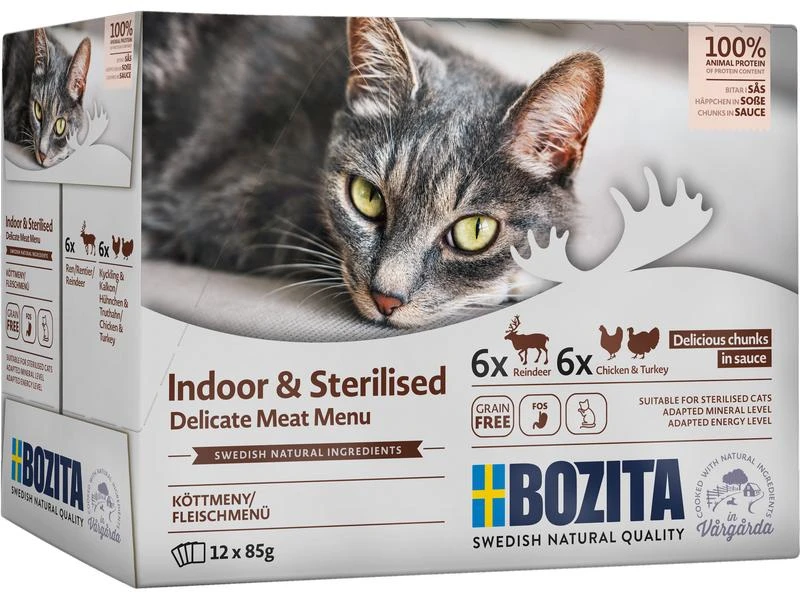 Bozita Nassfutter Pouch Häppchen in Sauce, Multibox, 12 x 85 g 3 Bozita Nassfutter Pouch Häppchen in Sauce, Multibox, 12 x 85 g