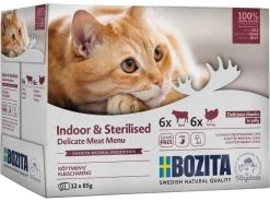 Bozita Nassfutter Pouch Häppchen in Gelée, Multibox, 12 x 85 g