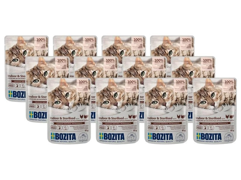 Bozita Nassfutter Pouch Häppchen in Gelée Kit, Huhn&Pute 12 x 85 g 3 Bozita Nassfutter Pouch Häppchen in Gelée Kit, Huhn&Pute 12 x 85 g