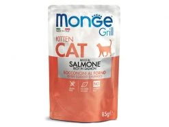 Monge Nassfutter Grill Kitten, Lachs, 85 g