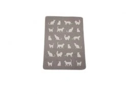 David Fussenegger Katzendecke Katzensilhouetten, 70 x 90 cm, Rauch