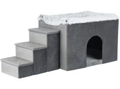 Trixie Katzenmöbel Höhle Harvey mit Treppe, Grau