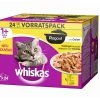 Whiskas Nassfutter 1+ Geflügel Auswahl in Gelée, 24 x 85g -Katzenwelt Verkaufsgeschäft 51235075 xxl