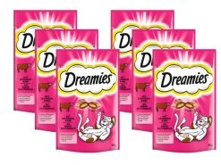 Dreamies Katzen-Snack mit Rind, 6 x 60g