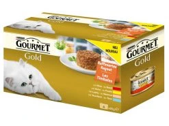 Purina Nassfutter Gourmet Gold Raffiniertes Ragout, 4 x 85 g