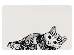 Trixie Napfunterlage mit Katzenmotiv mit Katzenmotiv