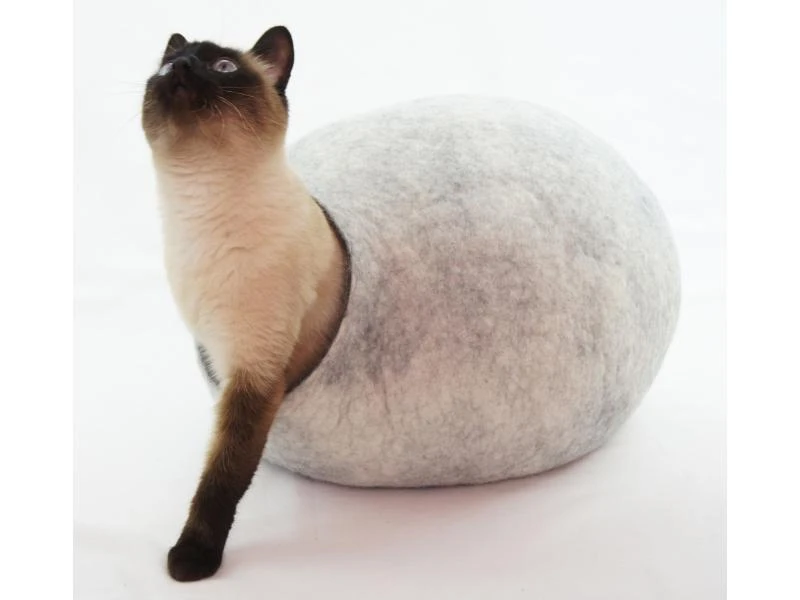 Kivikis Kuschelhöhle Cat Cave snow white 4 Kivikis Kuschelhöhle Cat Cave snow white – Bild 2