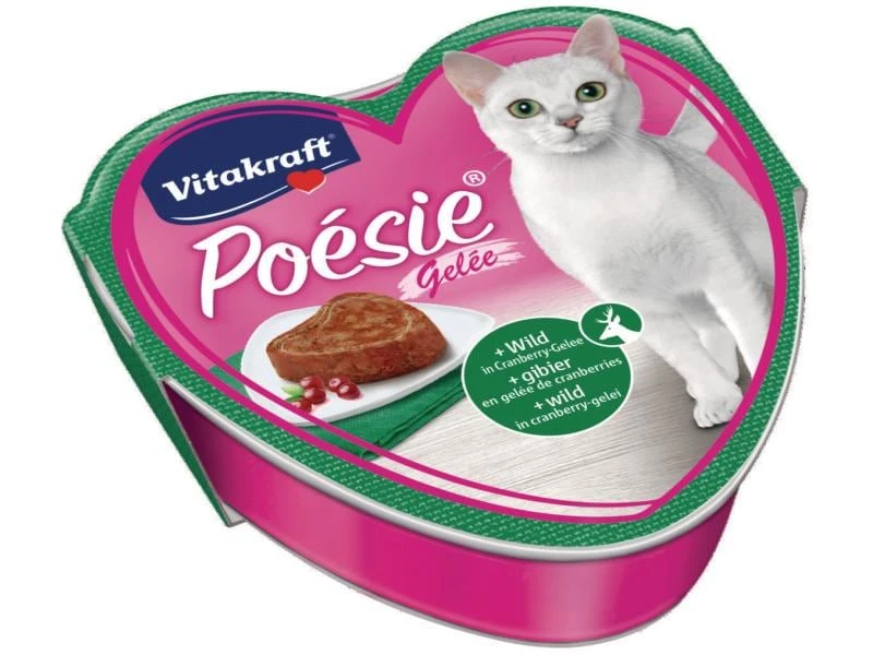 Vitakraft Nassfutter Poésie Gelee Wild & Cranberry, 15 x 85 g 4 Vitakraft Nassfutter Poésie Gelee Wild & Cranberry, 15 x 85 g – Bild 2