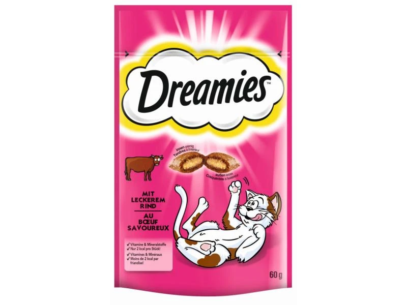 Dreamies Katzen-Snack mit Rind, 6 x 60g 4 Dreamies Katzen-Snack mit Rind, 6 x 60g – Bild 2