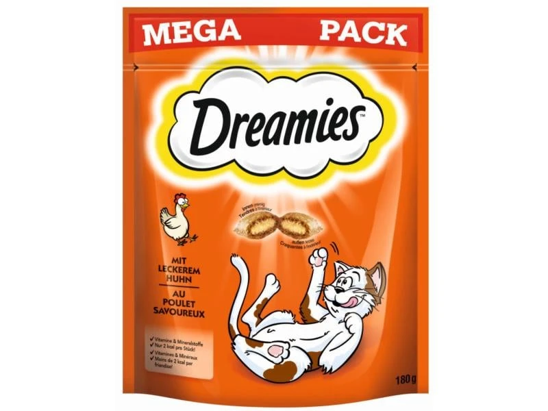 Dreamies Katzen-Snack mit Huhn, 4 x 180g 4 Dreamies Katzen-Snack mit Huhn, 4 x 180g – Bild 2