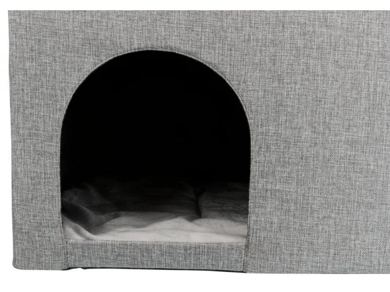 Trixie Kuschelhöhle Kimy Hellgrau 11 Trixie Kuschelhöhle Kimy Hellgrau – Bild 9