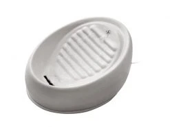 Lucky-Kitty Wasserautomat Keramik, Grau Grau