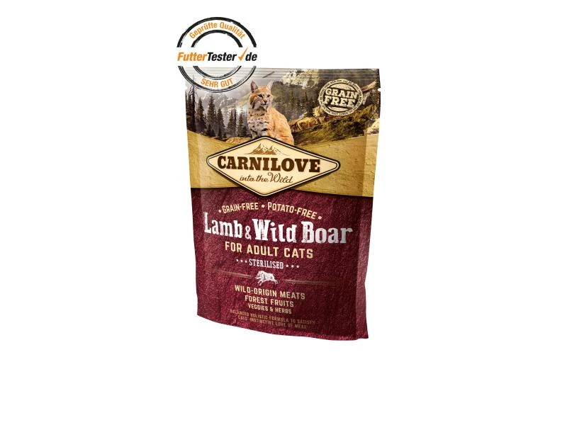 Carnilove Trockenfutter Cat Adult Lamm & Wildschwein, 400 g 3 Carnilove Trockenfutter Cat Adult Lamm & Wildschwein, 400 g