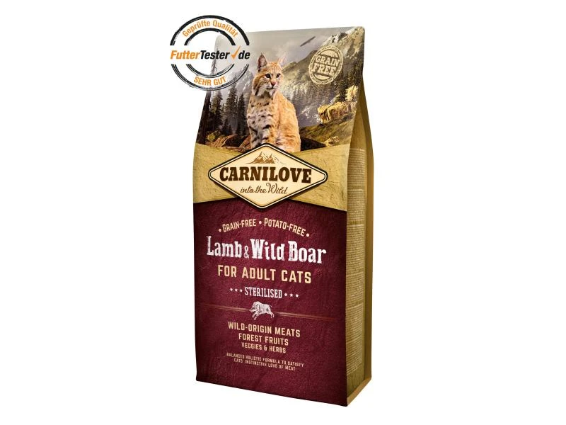 Carnilove Trockenfutter Cat Adult Lamm & Wildschwein, 6 kg 3 Carnilove Trockenfutter Cat Adult Lamm & Wildschwein, 6 kg