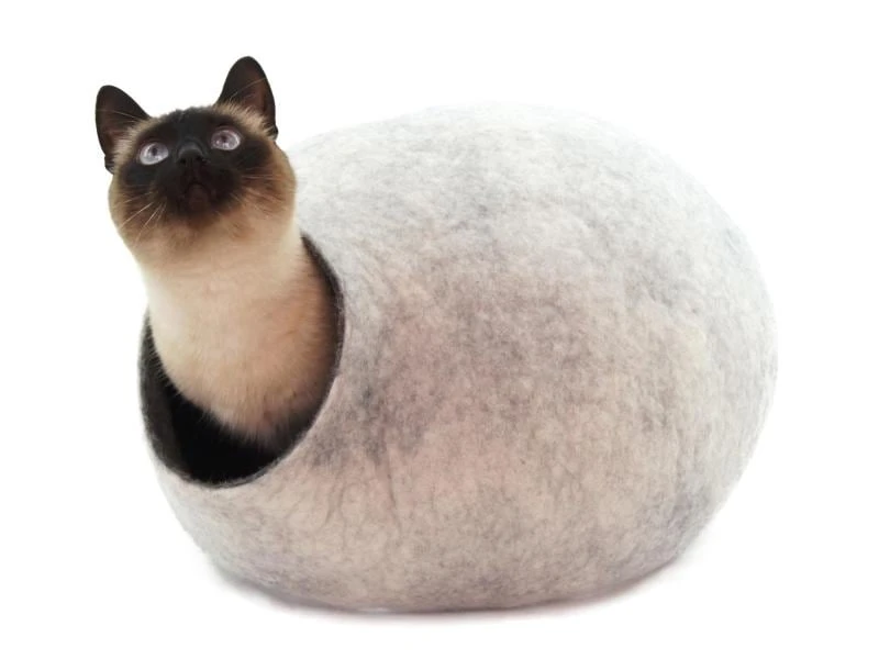 Kivikis Kuschelhöhle Cat Cave snow white 3 Kivikis Kuschelhöhle Cat Cave snow white