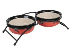 Trixie Napf-Set Eat on Feet 2 x 0.3 l / ø 12 cm