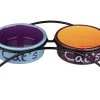 Trixie Napf-Set Eat on Feet 2 x 0.3 l / ø 12 cm -Katzenwelt Verkaufsgeschäft 58860632 xxl