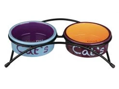 Trixie Napf-Set Eat on Feet 2 x 0.3 l / ø 12 cm